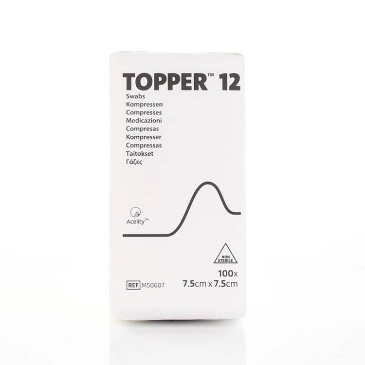 7.5см x 7.5см Топер 12 Тампона Опаковка от 100